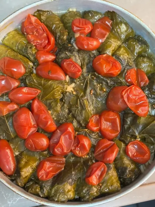 עלי גפן במילוי אורז עגול